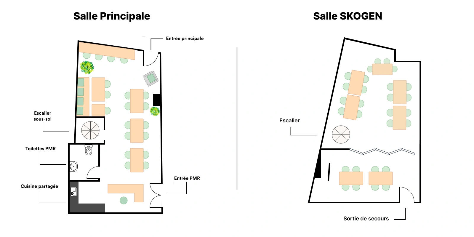Plan de l'espace KO Working Paris 11